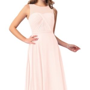 NWT Azazie Justine Bridesmaid Dress in Rose Petal - Size A18